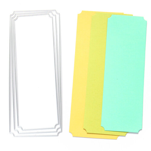 Scrapbook.com - Decorative Die Set - Nested Tickets 3 Scrapbook.com - Decorative Die Set - Nested Tickets