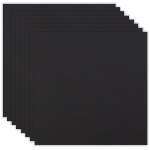 Scrapbook.com - 12 x 12 Chipboard - 2X Heavy - 90pt - Black - Ten Sheets