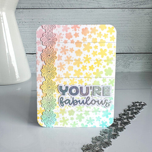 Scrapbook.com - Stencils - Floral Confetti - 6x8 12 Scrapbook.com - Stencils - Floral Confetti - 6x8