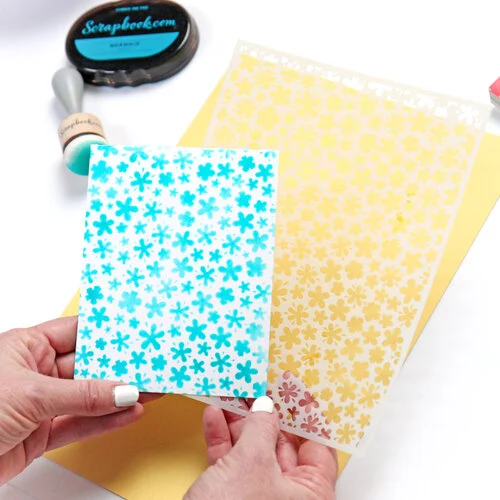 Scrapbook.com - Stencils - Floral Confetti - 6x8 2 Scrapbook.com - Stencils - Floral Confetti - 6x8