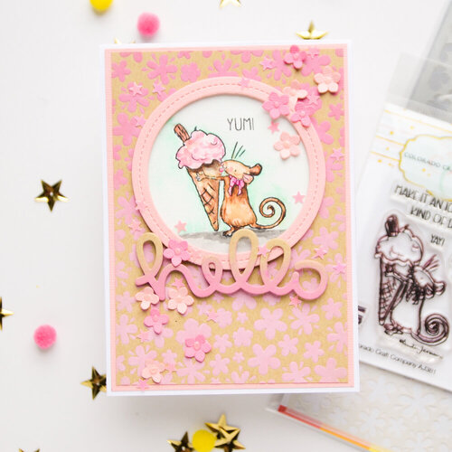 Scrapbook.com - Stencils - Floral Confetti - 6x8 6 Scrapbook.com - Stencils - Floral Confetti - 6x8