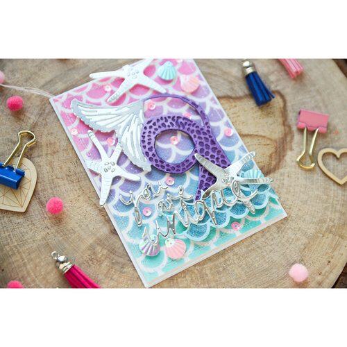 Scrapbook.com - Stencils - Scallop - 6x8 6 Scrapbook.com - Stencils - Scallop - 6x8