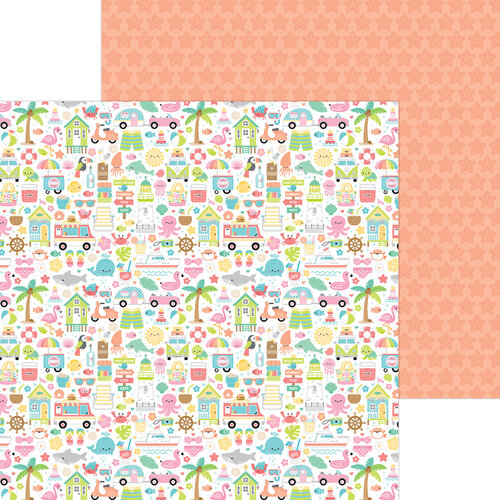 Doodlebug Design - Seaside Summer Collection - 12 x 12 Double Sided Paper 1 Doodlebug Design - Seaside Summer Collection - 12 x 12 Double Sided Paper