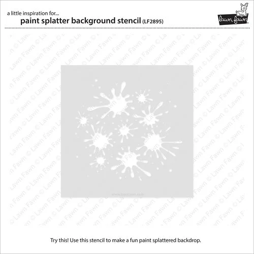 Lawn Fawn - Stencils - Paint Splatter Background 2 Lawn Fawn - Stencils - Paint Splatter Background