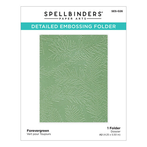 Spellbinders - Embossing Folder - Forevergreen