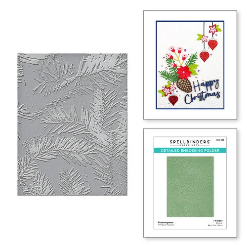 Spellbinders - Embossing Folder - Forevergreen