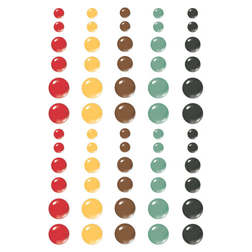 Simple Stories - Say Cheese Frontier At the Park Collection - Enamel Dots 2 Simple Stories - Say Cheese Frontier At the Park Collection - Enamel Dots