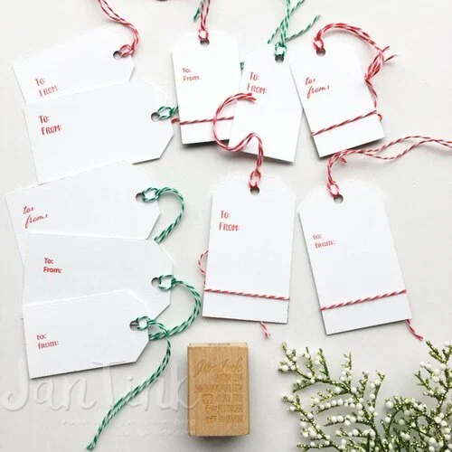 Scrapbook.com - Clear Photopolymer Stamp Set - Gifting and Tag Sentiments 4 Scrapbook.com - Clear Photopolymer Stamp Set - Gifting and Tag Sentiments
