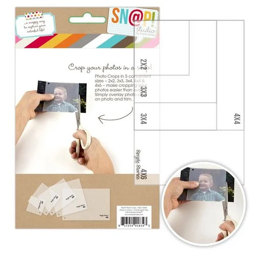 Simple Stories - SNAP Studio Collection - Photo Crops - Circles and Squares - 10 Pack Set