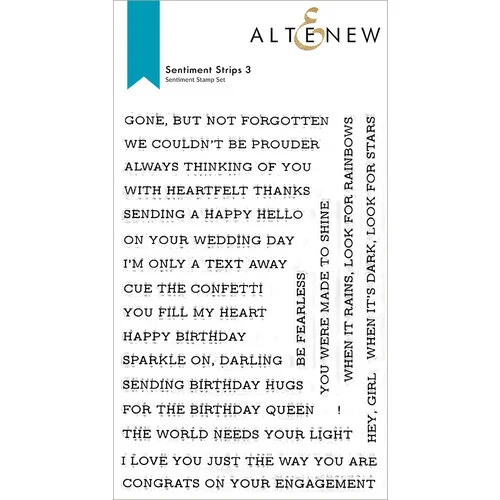 Altenew - Clear Photopolymer Stamps - Sentiment Strips 3 1 Altenew - Clear Photopolymer Stamps - Sentiment Strips 3