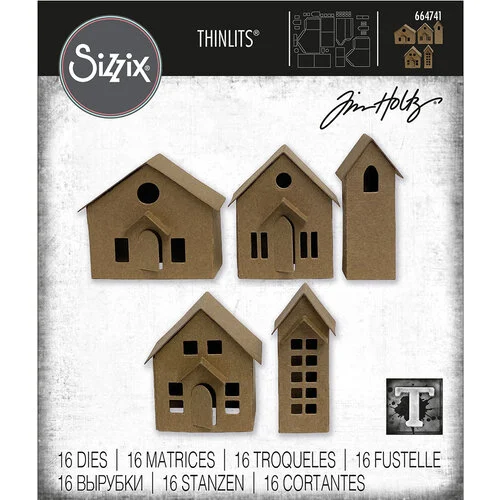 Sizzix - Tim Holtz - Thinlits Dies - Paper Village 1 Sizzix - Tim Holtz - Thinlits Dies - Paper Village