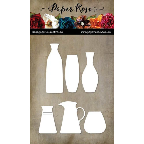 Paper Rose - Dies - Little Vases 1 Paper Rose - Dies - Little Vases