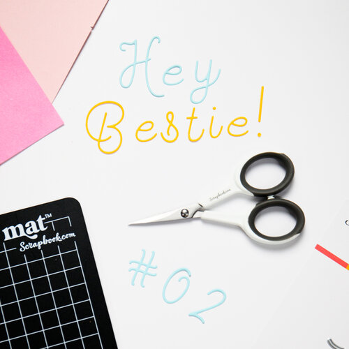 Scrapbook.com - Decorative Die Set - Loopy Cursive Numbers and Characters 2 Scrapbook.com - Decorative Die Set - Loopy Cursive Numbers and Characters