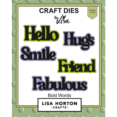 Lisa Horton Crafts - Dies - Bold Words - Everyday 1