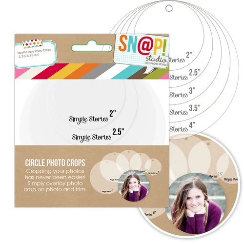 Simple Stories - SNAP Studio Collection - Photo Crops - Circle 1 Simple Stories - SNAP Studio Collection - Photo Crops - Circle