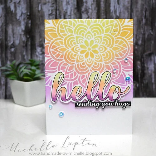 Paper Rose - 6 x 6 Stencils - Mandala