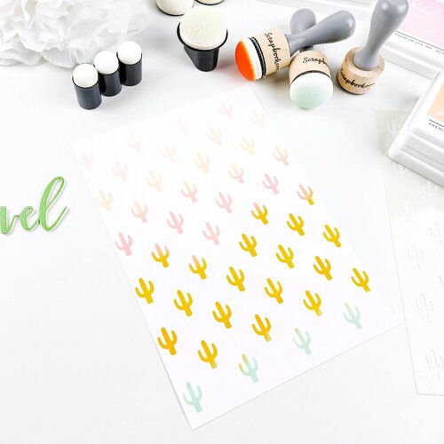 Scrapbook.com - Stencils - Cacti - 6x8