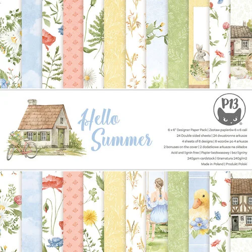 P13 - Hello Summer Collection - 6 x 6 Paper Pad 1 P13 - Hello Summer Collection - 6 x 6 Paper Pad