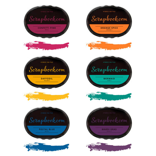 Scrapbook.com - Premium Hybrid Ink Pad - Rainbow Kit 1 Scrapbook.com - Premium Hybrid Ink Pad - Rainbow Kit