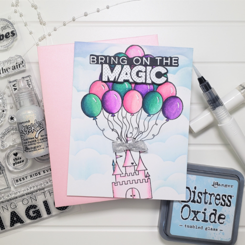Scrapbook.com - Clear Photopolymer Stamp Set - Magical Day
