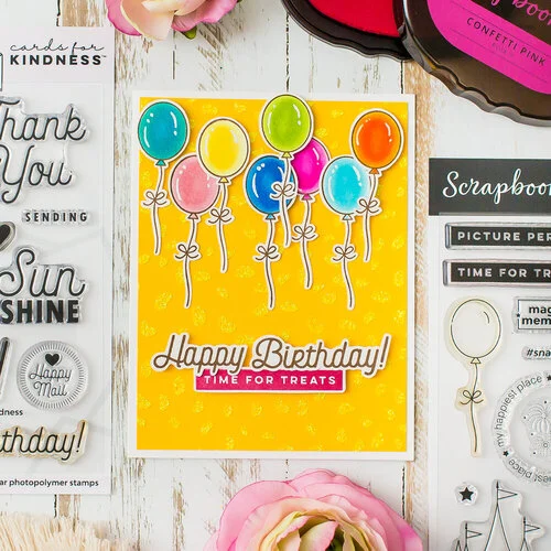Scrapbook.com - Clear Photopolymer Stamp Set - Magical Day