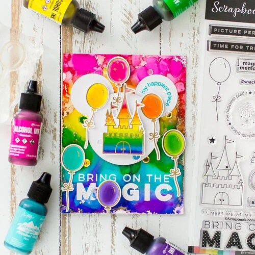 Scrapbook.com - Clear Photopolymer Stamp Set - Magical Day