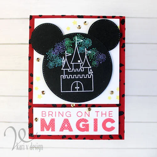 Scrapbook.com - Clear Photopolymer Stamp Set - Magical Day