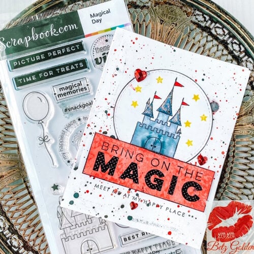 Scrapbook.com - Clear Photopolymer Stamp Set - Magical Day