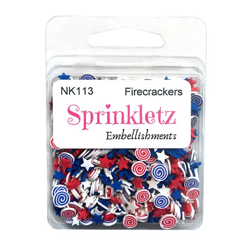 Buttons Galore and More - Sprinkletz Collection - Embellishments - Firecrackers 1 Buttons Galore and More - Sprinkletz Collection - Embellishments - Firecrackers