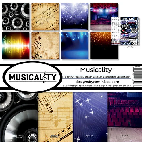 Reminisce - Musicality Collection - Page Kit 1 Reminisce - Musicality Collection - Page Kit