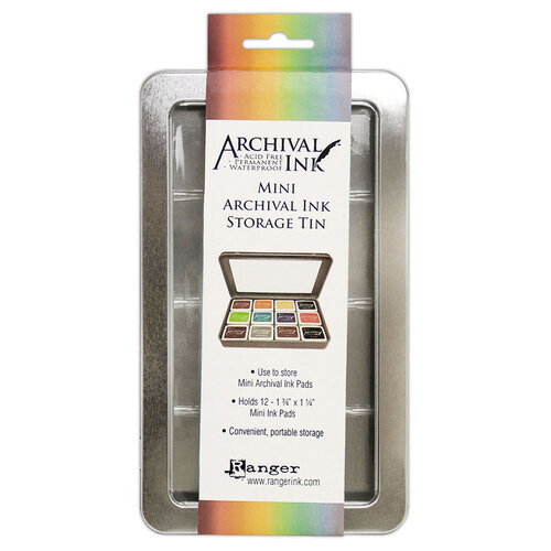 Ranger Ink - Mini Archival Ink Storage Tin - 2 Pack 2 Ranger Ink - Mini Archival Ink Storage Tin - 2 Pack
