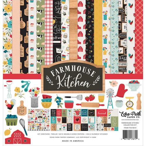 Echo Park - Farmhouse Kitchen Collection - 12 x 12 Collection Kit 1 Echo Park - Farmhouse Kitchen Collection - 12 x 12 Collection Kit