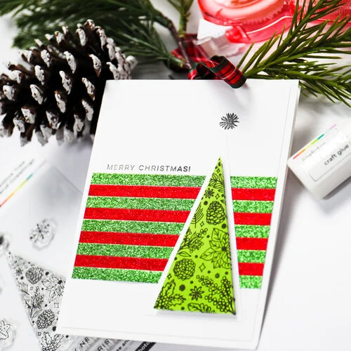 Scrapbook.com - Clear Photopolymer Stamp Set - Festive Tree and Greetings 10 Scrapbook.com - Clear Photopolymer Stamp Set - Festive Tree and Greetings