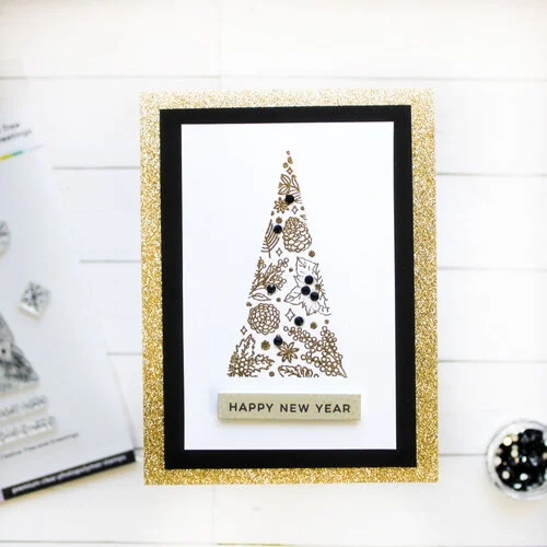 Scrapbook.com - Clear Photopolymer Stamp Set - Festive Tree and Greetings 6 Scrapbook.com - Clear Photopolymer Stamp Set - Festive Tree and Greetings