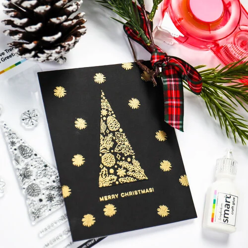 Scrapbook.com - Clear Photopolymer Stamp Set - Festive Tree and Greetings 7 Scrapbook.com - Clear Photopolymer Stamp Set - Festive Tree and Greetings