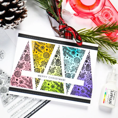 Scrapbook.com - Clear Photopolymer Stamp Set - Festive Tree and Greetings 8 Scrapbook.com - Clear Photopolymer Stamp Set - Festive Tree and Greetings