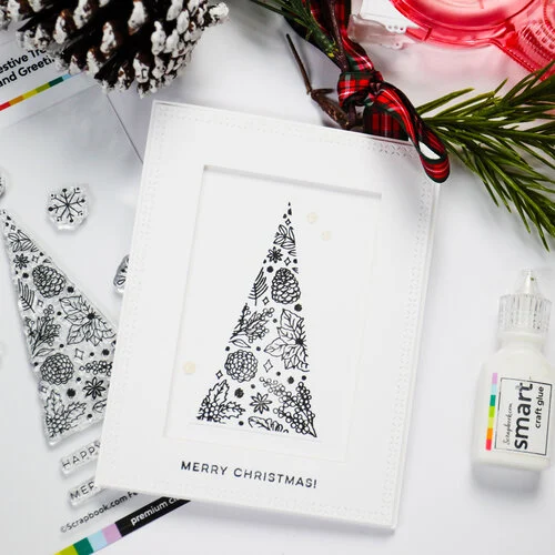 Scrapbook.com - Clear Photopolymer Stamp Set - Festive Tree and Greetings 9 Scrapbook.com - Clear Photopolymer Stamp Set - Festive Tree and Greetings