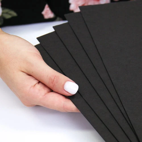 Scrapbook.com - 12 x 12 Chipboard - 1X Heavy - 50pt - Black - One Sheet