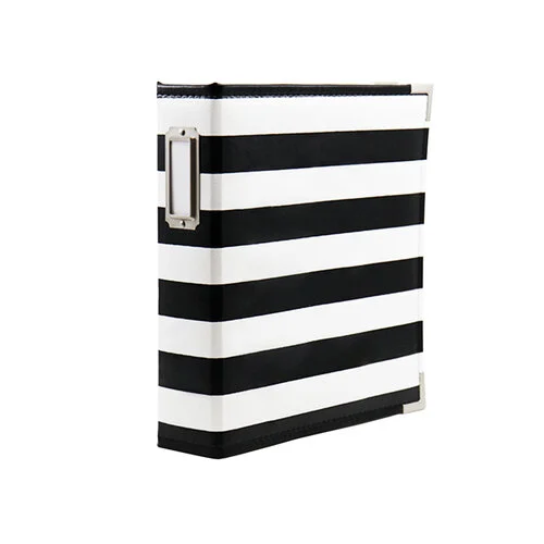 Scrapbook.com - 6x8 Album - Black and White Stripe