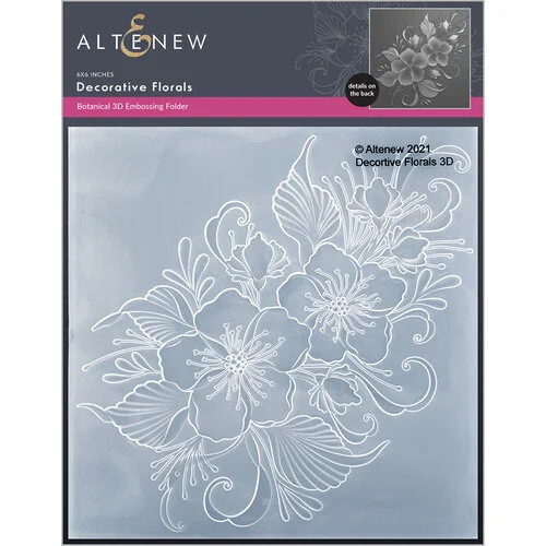 Altenew - Embossing Folder - 3D - Decorative Florals 1 Altenew - Embossing Folder - 3D - Decorative Florals