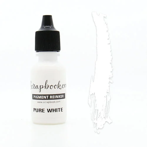 Scrapbook.com - Premium Pigment Reinker - Pure White 1 Scrapbook.com - Premium Pigment Reinker - Pure White