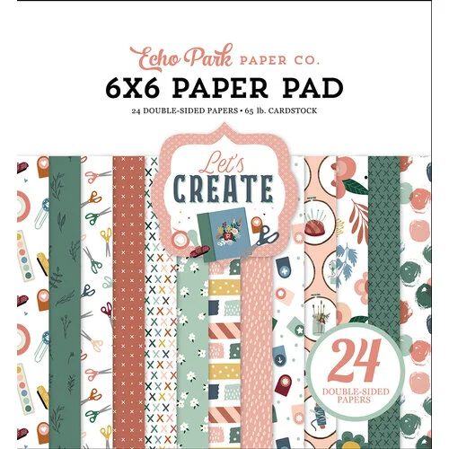 Echo Park - Let's Create Collection - 6 x 6 Paper Pad 1 Echo Park - Let's Create Collection - 6 x 6 Paper Pad