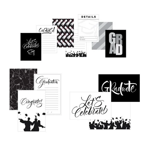 Scrapbook.com - Simple Scrapbooks - Cards - Graduation - 14 Pack