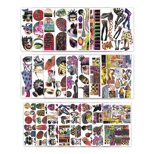 Ranger Ink - Dylusions Collage Sheets - 8.5 x 11 - 24 Sheets - Set 1