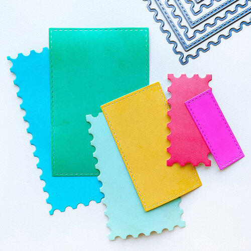Catherine Pooler Designs - Totally Fabulous Collection - Dies - Notecard Postage