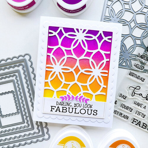 Catherine Pooler Designs - Totally Fabulous Collection - Dies - Notecard Postage