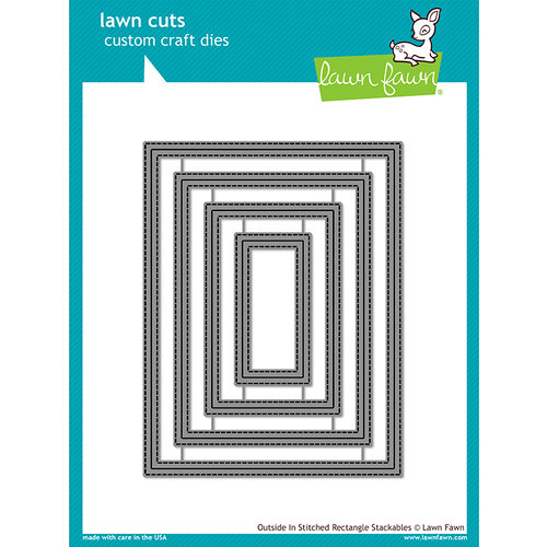 Lawn Fawn - Lawn Cuts - Dies - Outside In Stitched Rectangle Stackables 1 Lawn Fawn - Lawn Cuts - Dies - Outside In Stitched Rectangle Stackables