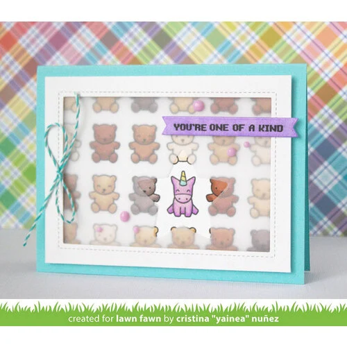 Lawn Fawn - Lawn Cuts - Dies - Outside In Stitched Rectangle Stackables 2 Lawn Fawn - Lawn Cuts - Dies - Outside In Stitched Rectangle Stackables