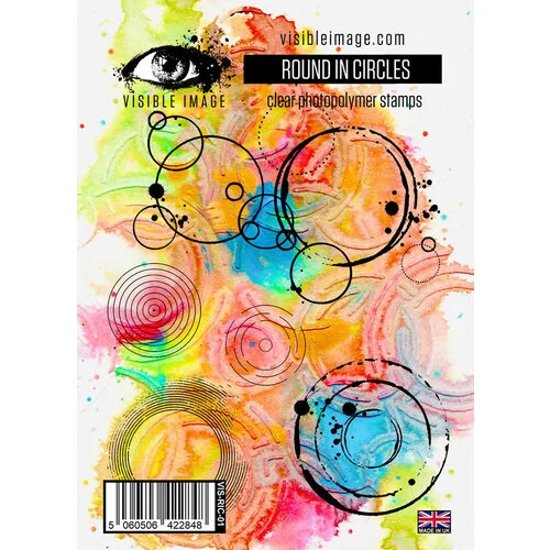 Visible Image - Clear Photopolymer Stamps - Round In Circles