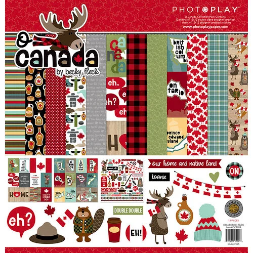PhotoPlay - O Canada Collection - 12 x 12 Collection Pack 1 PhotoPlay - O Canada Collection - 12 x 12 Collection Pack